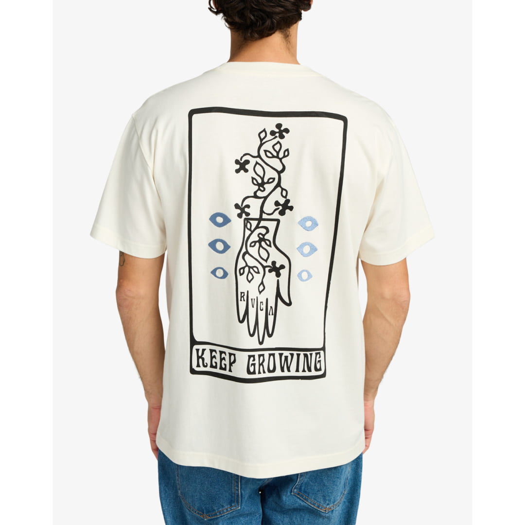 T-shirt RVCA Keep Growing Antique White - Rvca