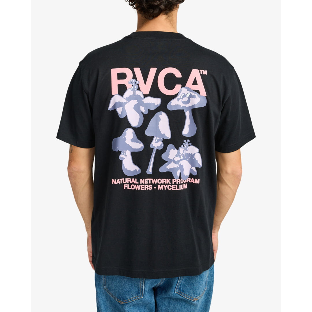 T-shirt RVCA Natural Network Black - Rvca - Insidshop.com