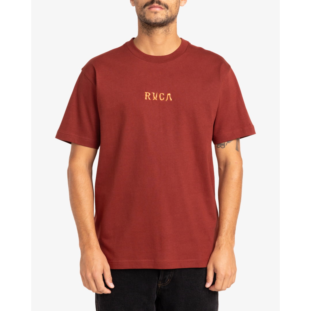 T-shirt RVCA Sunflower Tarrot SS Red Earth - Rvca Ss