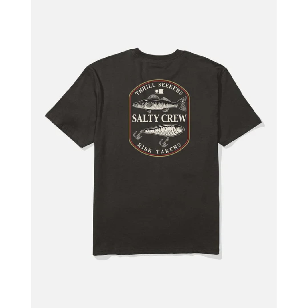 T shirt Salty Crew Baited Classic Black Shirt Insidshop.com