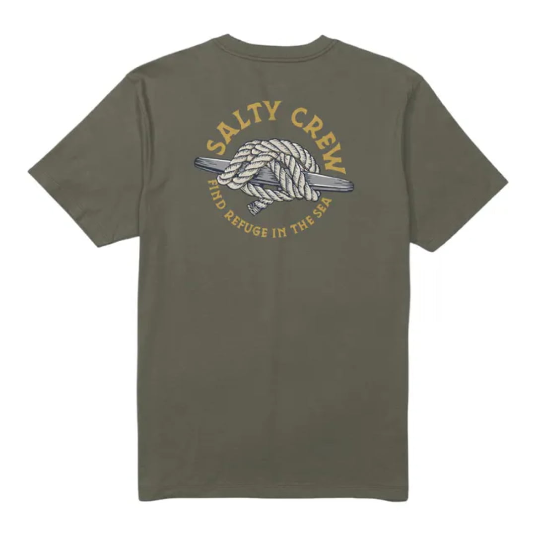 T shirt Salty Crew Cleat Knott Dusty Olive Shirt