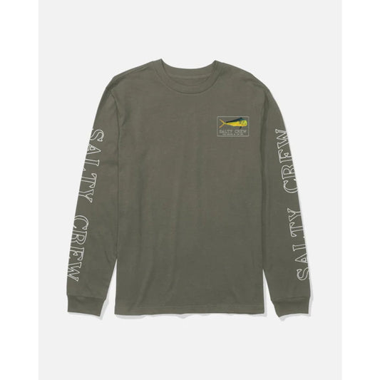T shirt Salty Crew L/S Golden Mahi Premium Dusty Olive