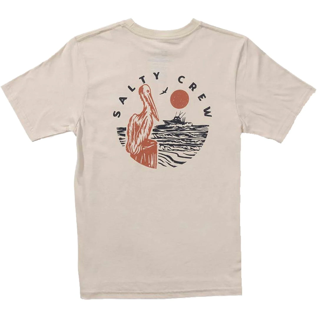 T-shirt Salty Crew Stakeout SS Moonbeam - Ss - Insidshop.com