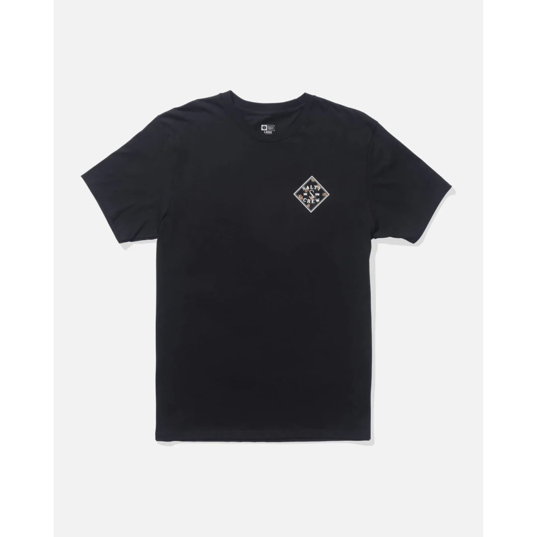T-shirt Salty Crew Tippet Fill SS Black - Ss - Insidshop.com
