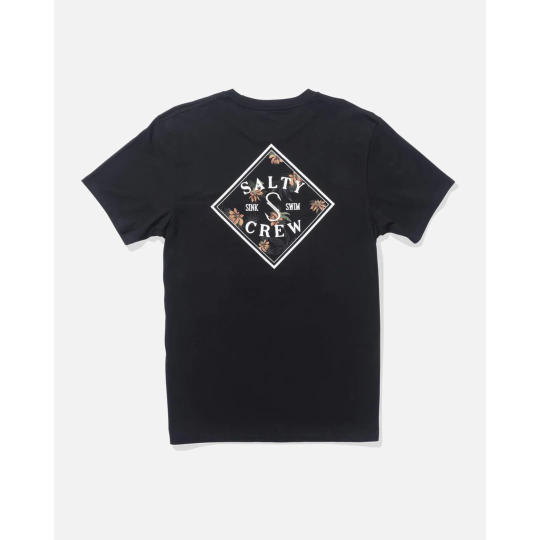 T-shirt Salty Crew Tippet Fill SS Black - Ss - Insidshop.com