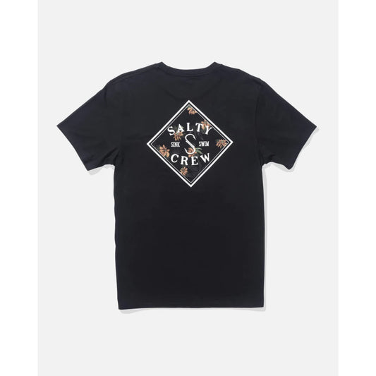 T-shirt Salty Crew Tippet Fill SS Black - Ss - Insidshop.com