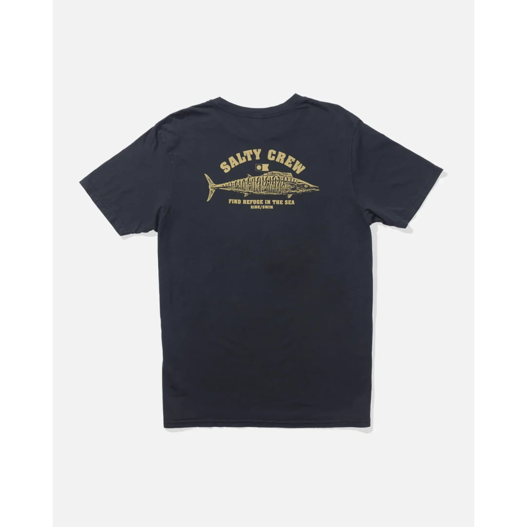 T-shirt Salty Crew Wahoo Stamp Vintage Black - Insidshop.com