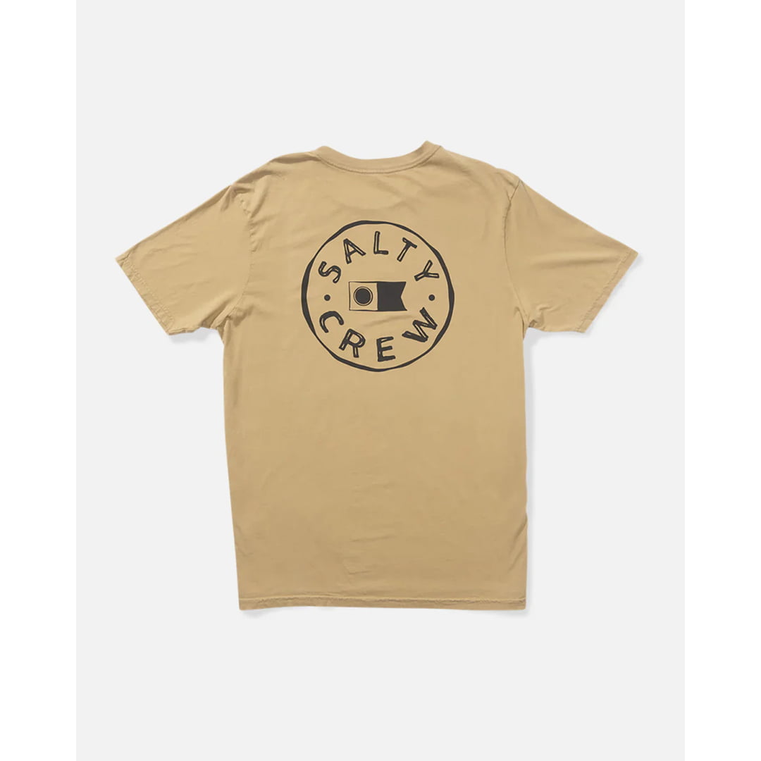 T-shirt Salty Crew Watermark Vintage SS Khaki - Ss