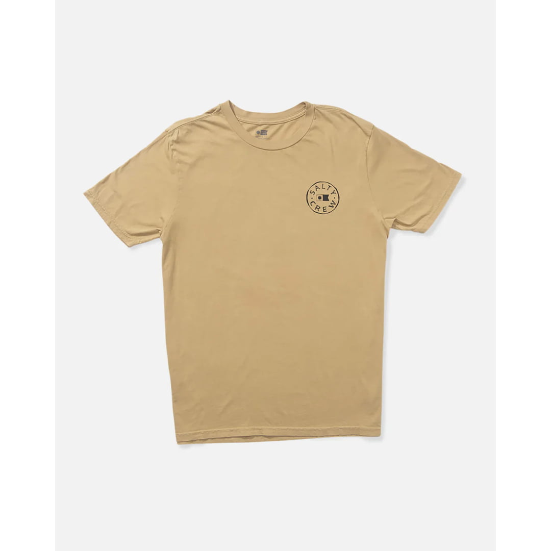 T-shirt Salty Crew Watermark Vintage SS Khaki - Ss