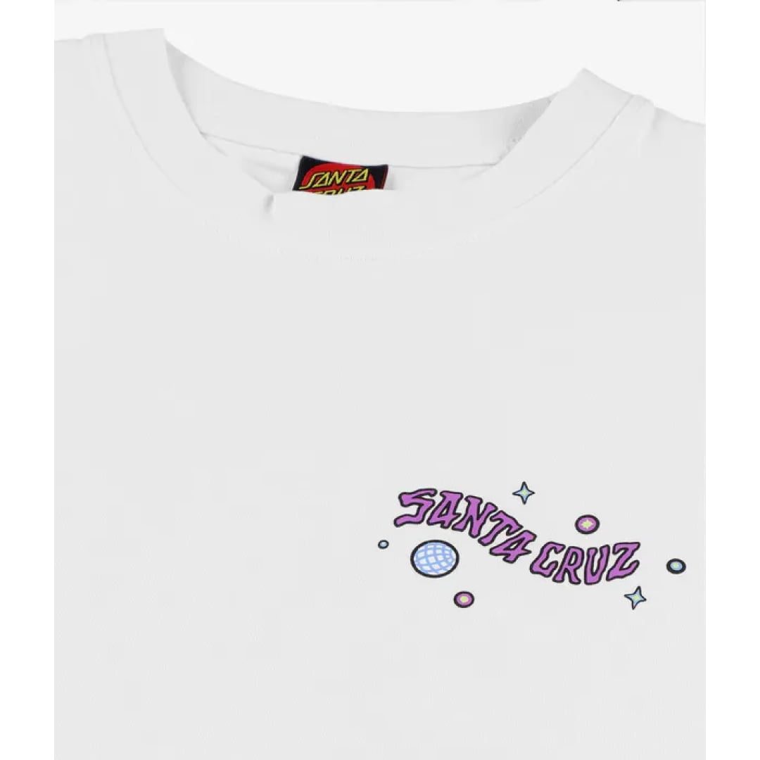 T shirt Santa Cruz Knibbs Invasion Hand Strip White Moon