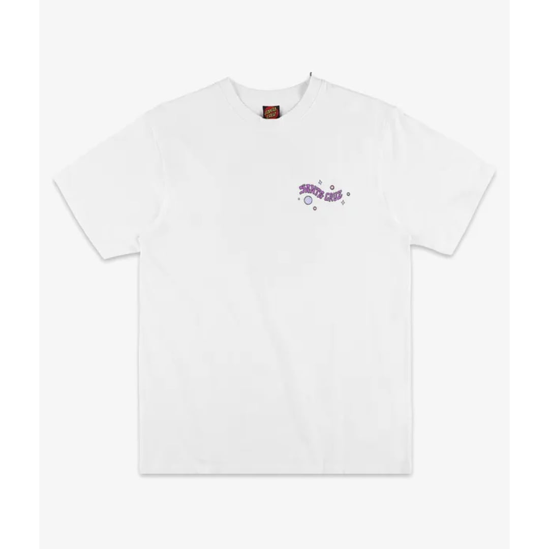 T shirt Santa Cruz Knibbs Invasion Hand Strip White Moon