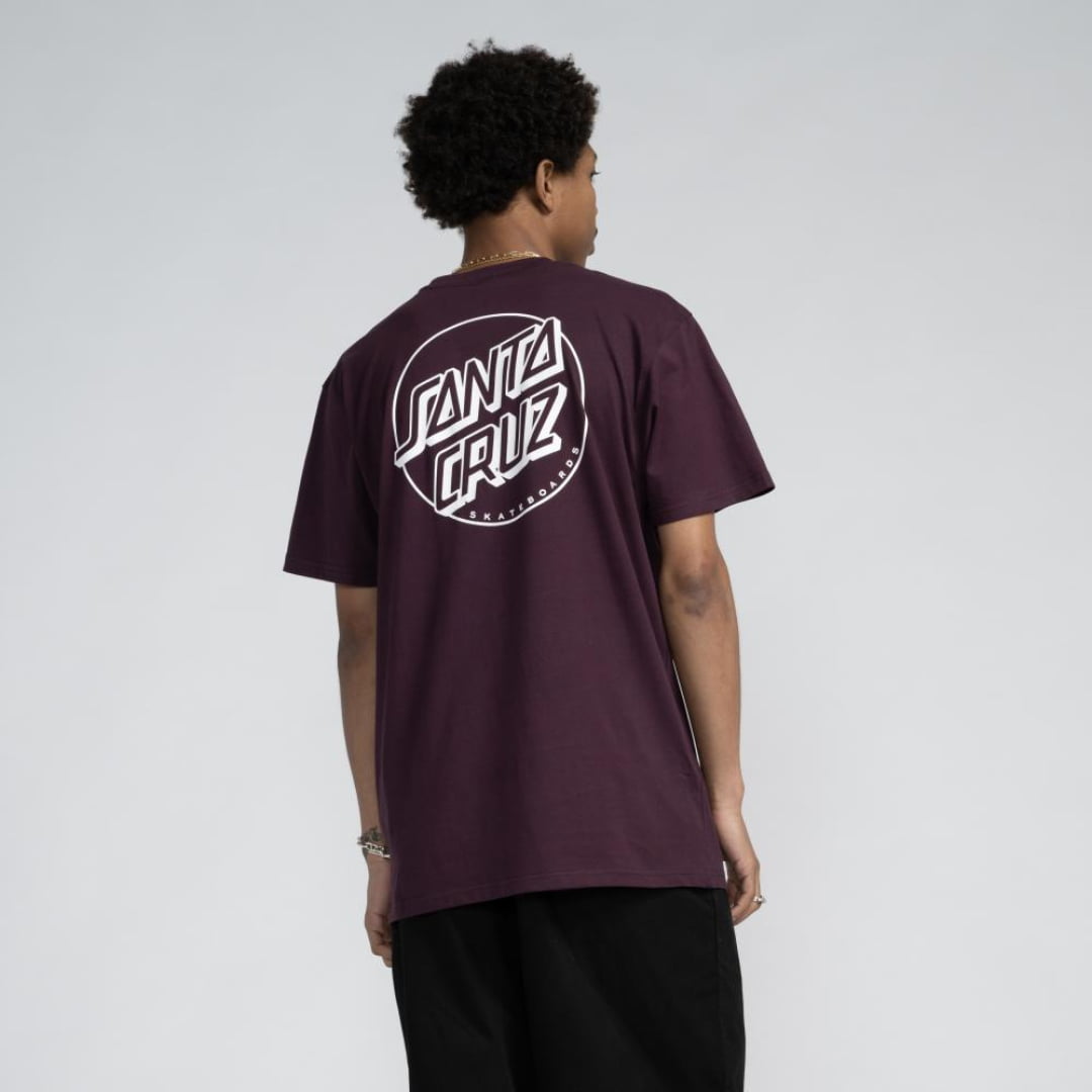 T-shirt Santa Cruz Opus Dot Stripe Blackcurrant