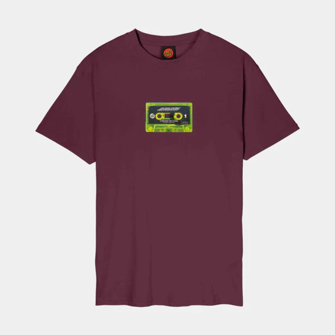 T shirt Santa Cruz Reason For Living Mixtape Dark Cherry