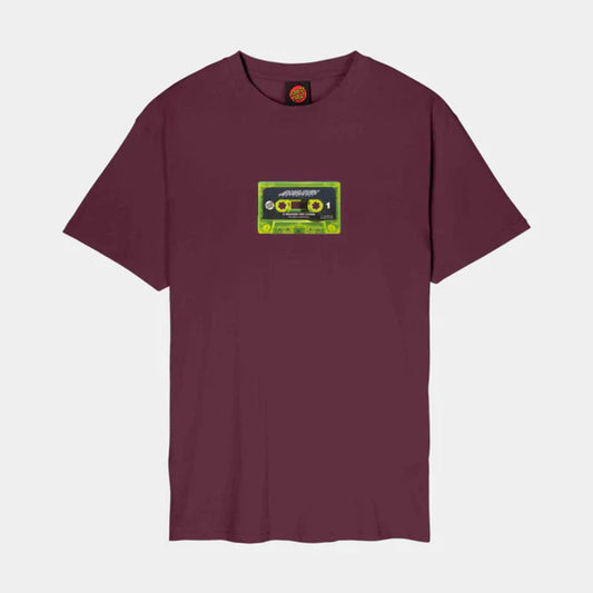 T shirt Santa Cruz Reason For Living Mixtape Dark Cherry