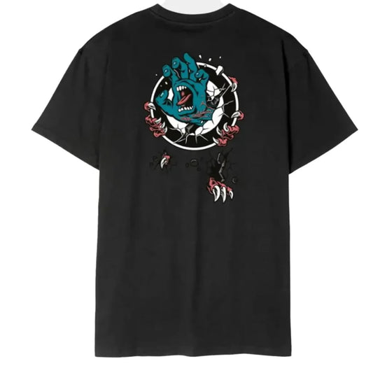T shirt Santa Cruz Roskopp Screaming Target Black