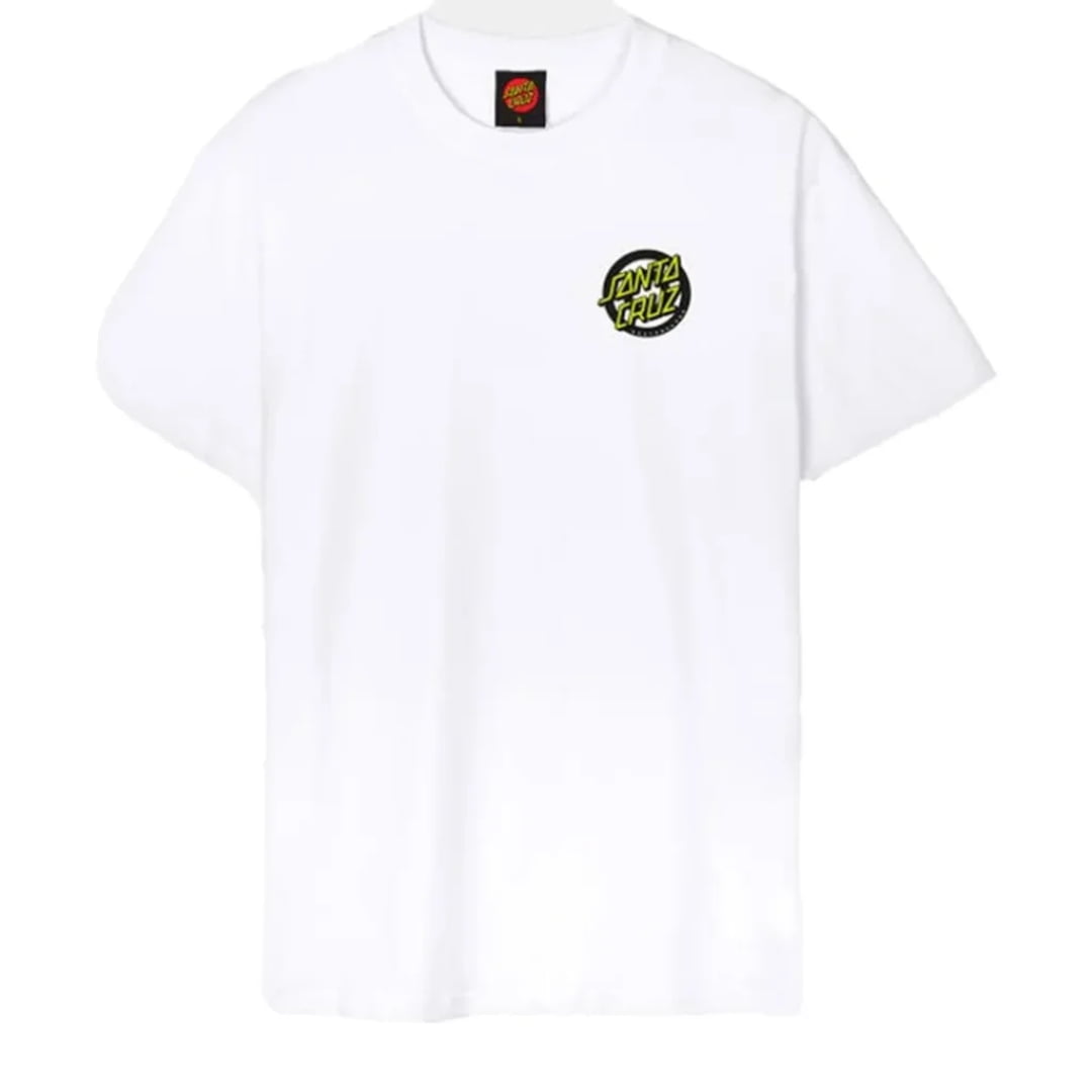 T shirt Santa Cruz Roskopp Screaming Target White Black