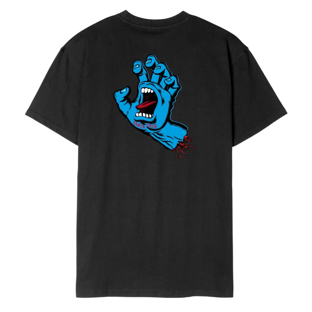 T-Shirt Santa Cruz Screaming Hand Chest Black