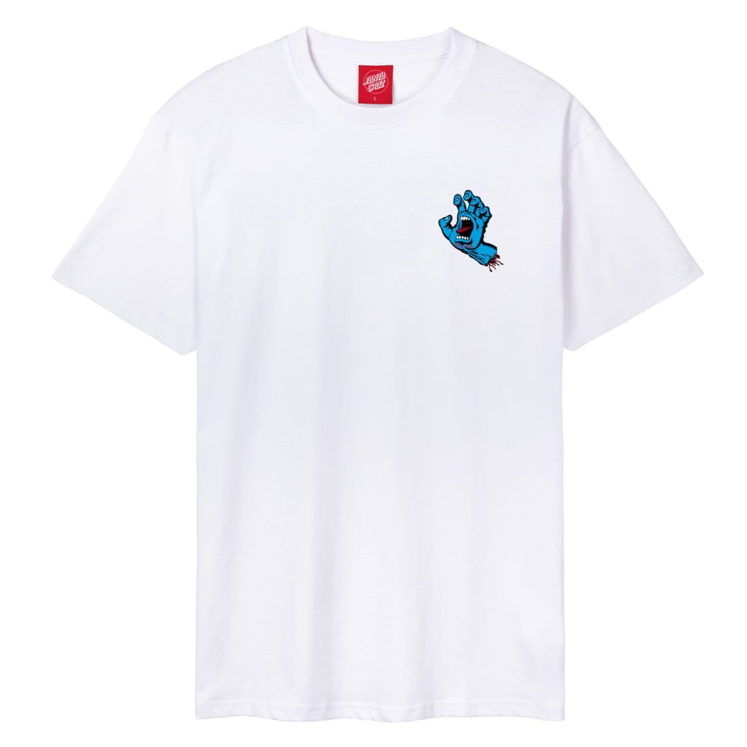 T-Shirt Santa Cruz Screaming Hand Chest White