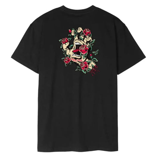 T shirt Santa Cruz Screaming Rose Flash Black