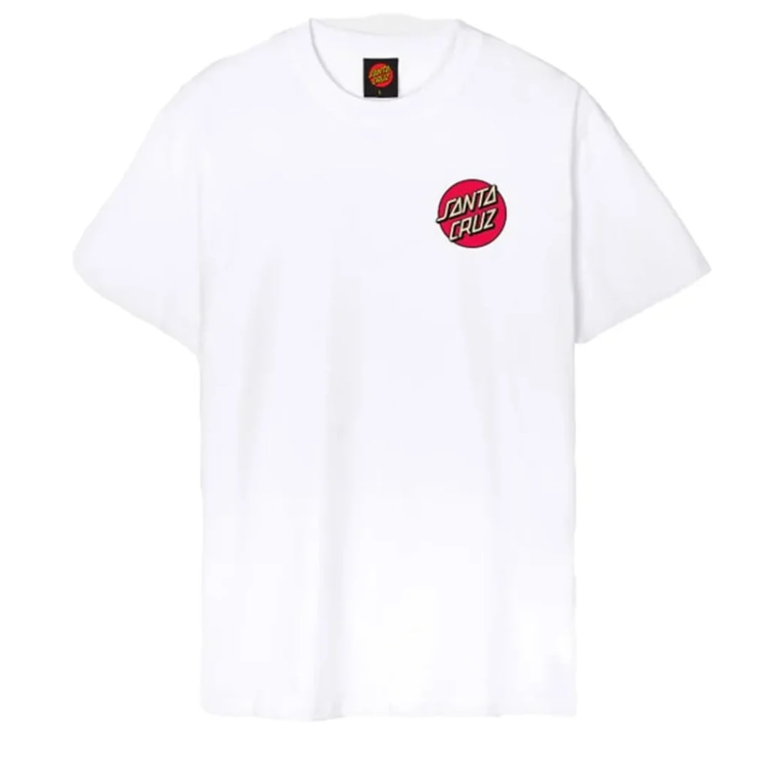 T shirt Santa Cruz Screaming Rose Flash White