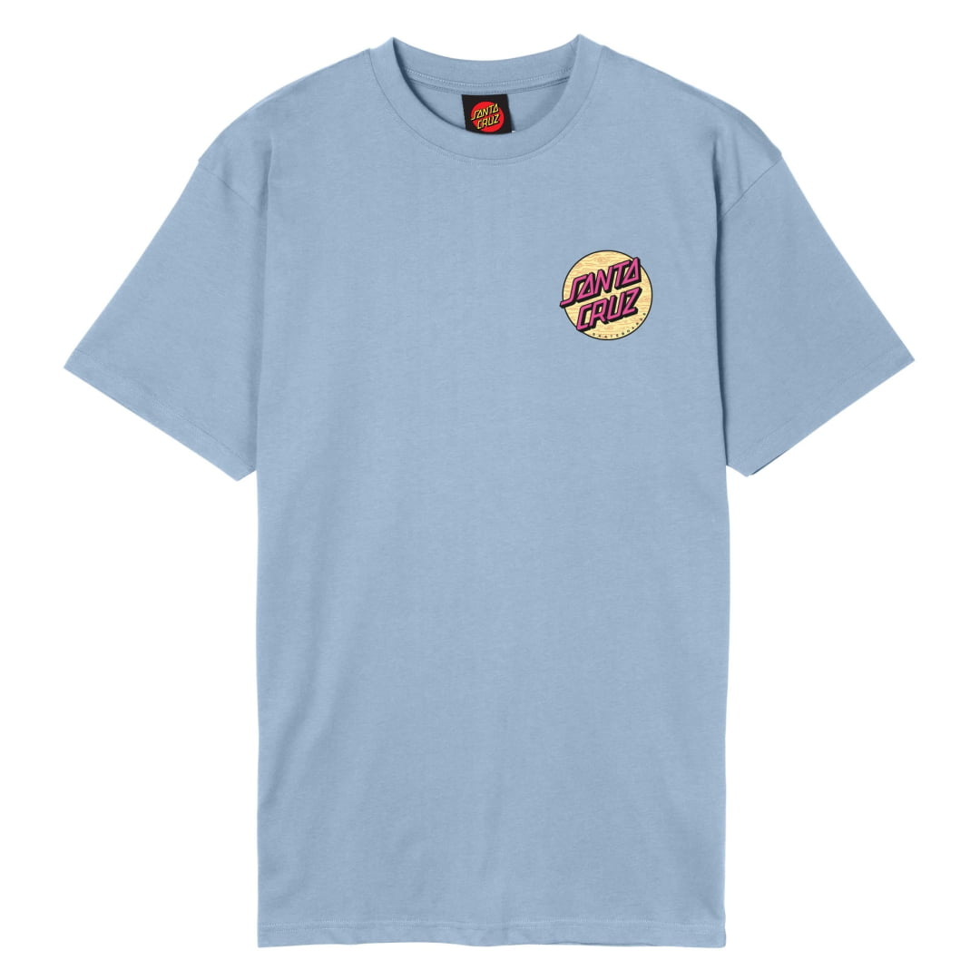 T-shirt Santa Cruz Wagon Dot Chest Fresh Blue - Blue-