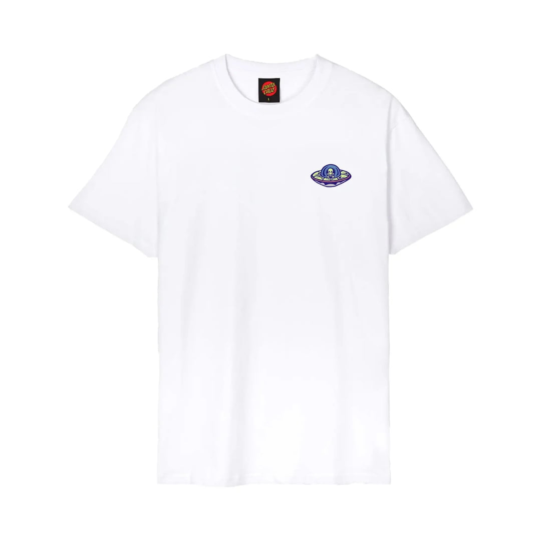 T-shirt Santa Cruz Winkowski UFO Dot White - Ufo Azure Blue