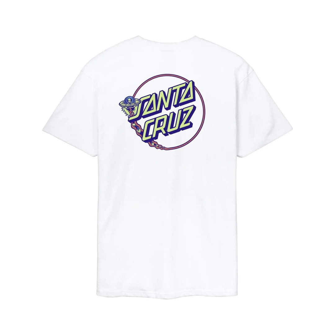 T-shirt Santa Cruz Winkowski UFO Dot White - Ufo Azure Blue