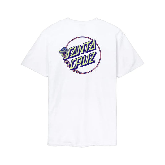 T-shirt Santa Cruz Winkowski UFO Dot White - Ufo Azure Blue