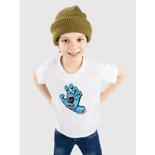 T shirt Santa Cruz Youth Screaming Hand White Shirt