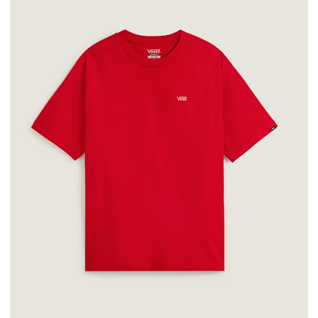 T shirt VANS Left Chest II Loose Racing Red Shirt Vans Ii