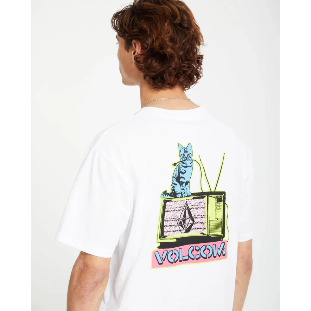 T-shirt Volcom CATV BSC White - Catv Bsc - Insidshop.com