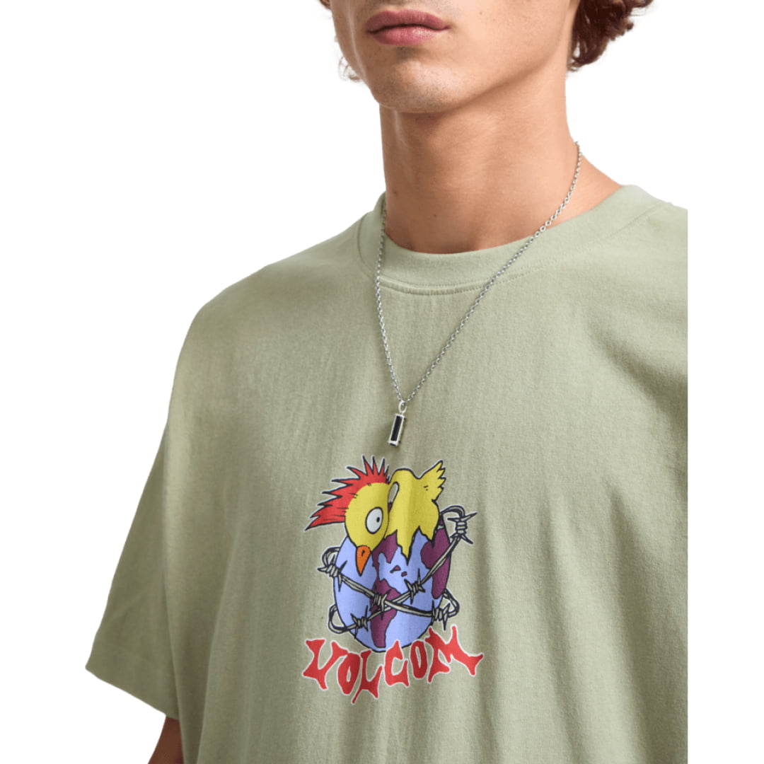 T shirt Volcom New Born LSE Green Tea Shirt Lse