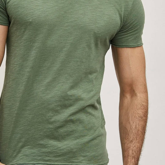 T-shirt Y.Two Col Rond F038 Green - Y.two Light Gris