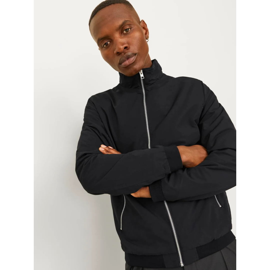 Veste Bomber Jack & Jones JJERUSH Harrington Black - Jjerush