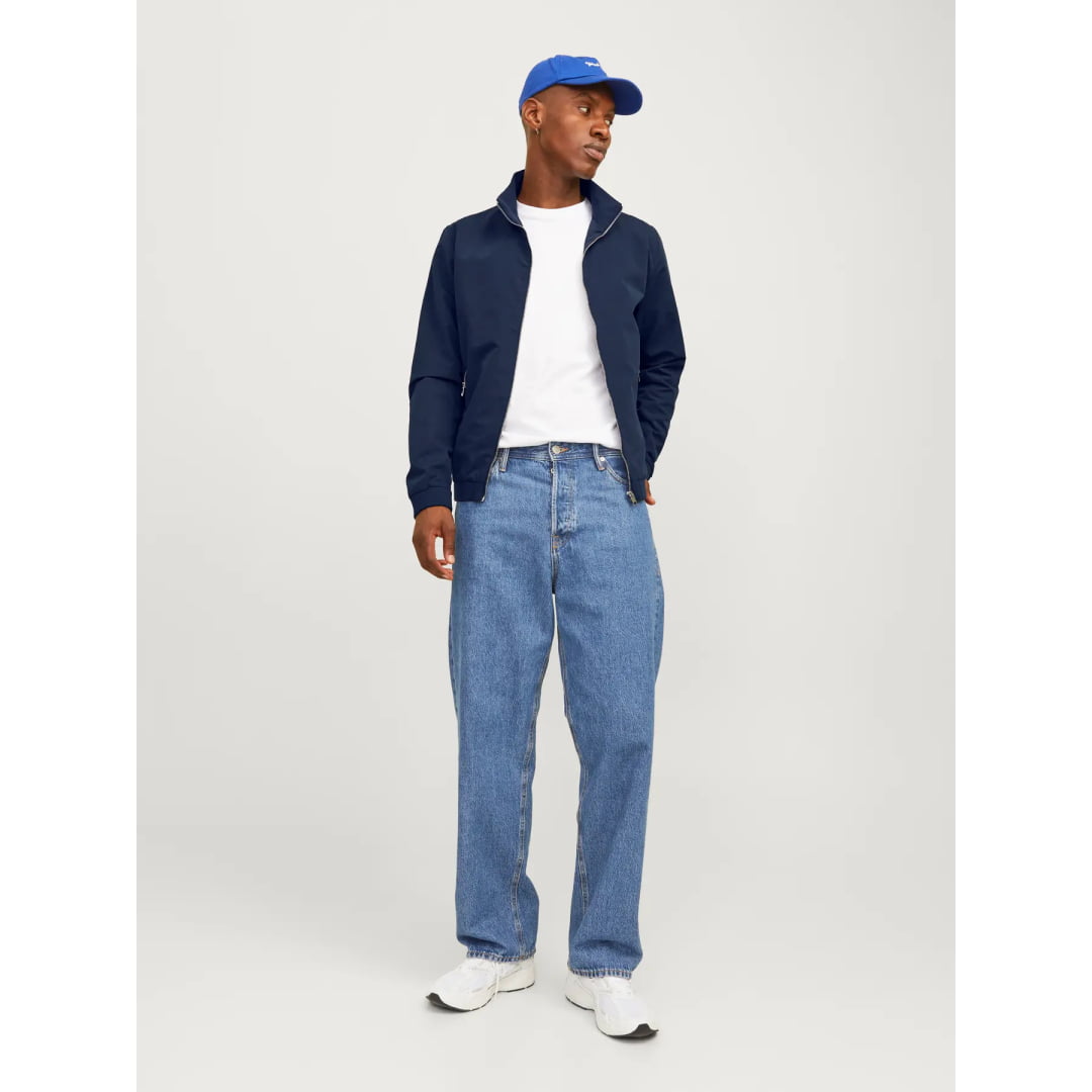 Veste Bomber Jack & Jones JJERUSH Harrington Navy Blazer