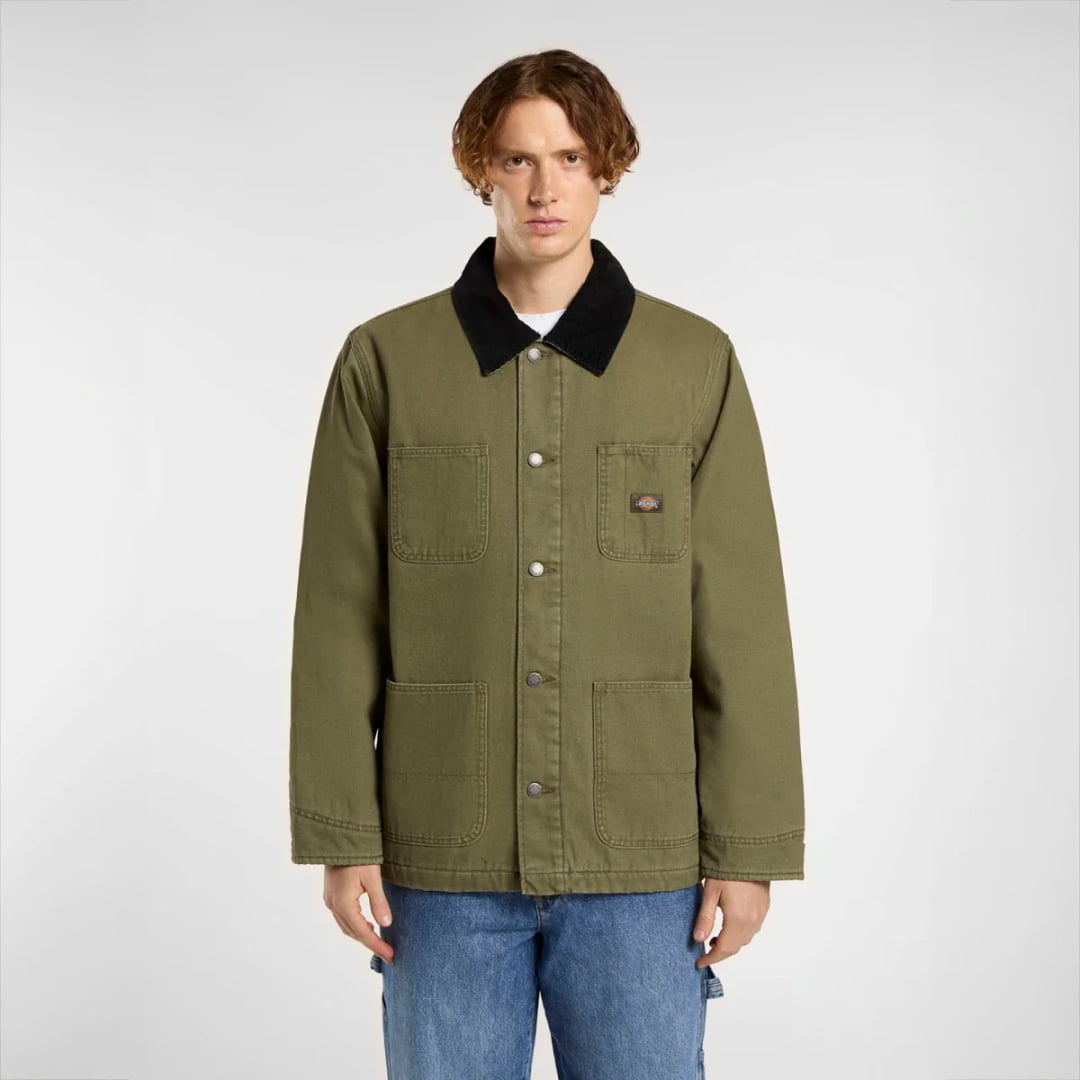 Veste Dickies Chore Lined Canvas Military Green