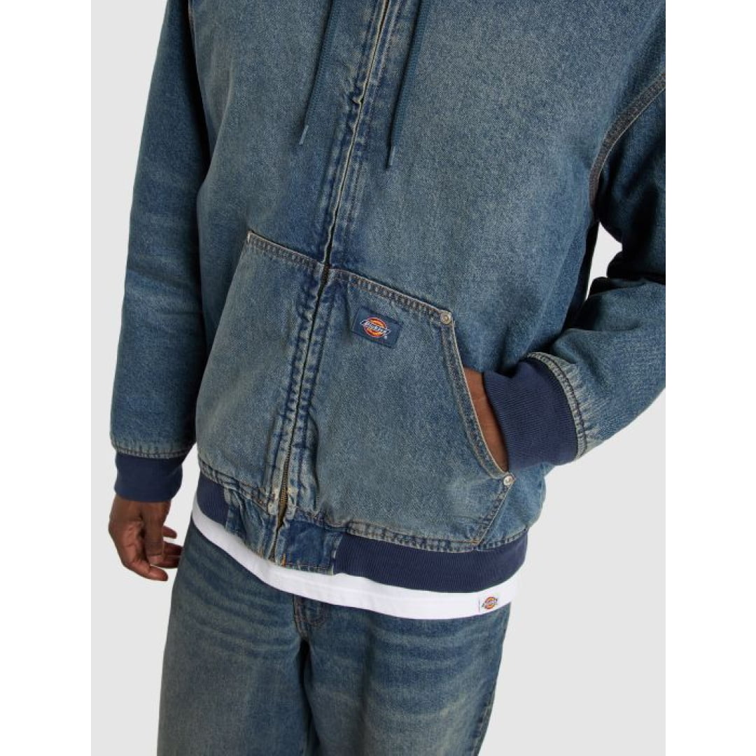 Veste Dickies Hilham Khaki Tinted Blue - Insidshop.com