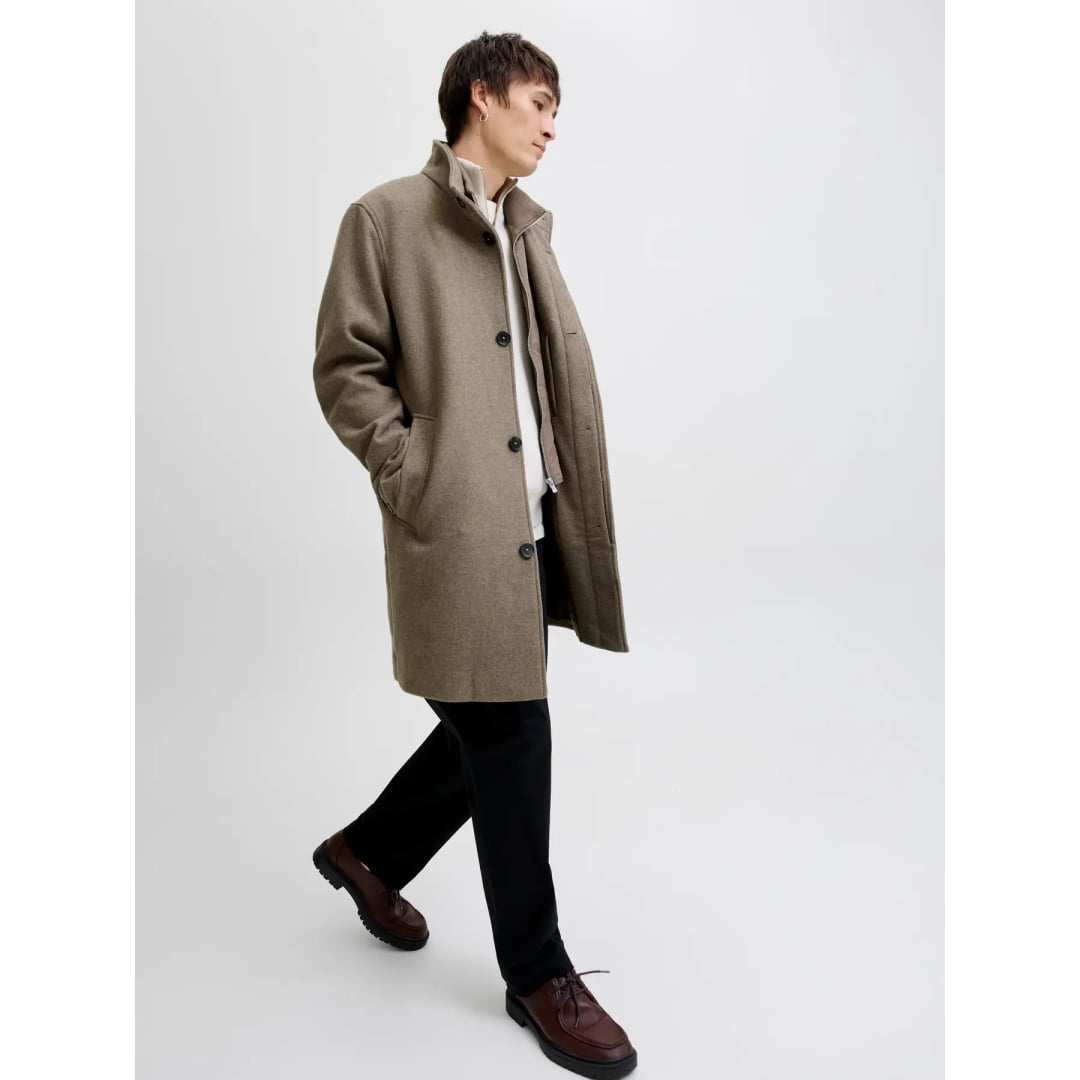 Veste Jack & Jones JPRCCKEITH Wool Blend Stancollar Coat