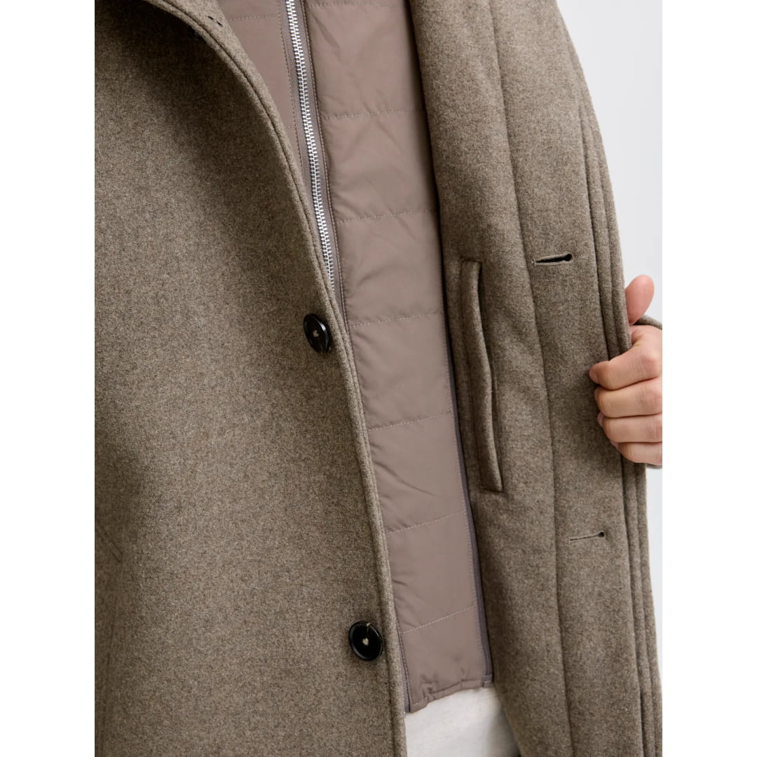 Veste Jack & Jones JPRCCKEITH Wool Blend Stancollar Coat