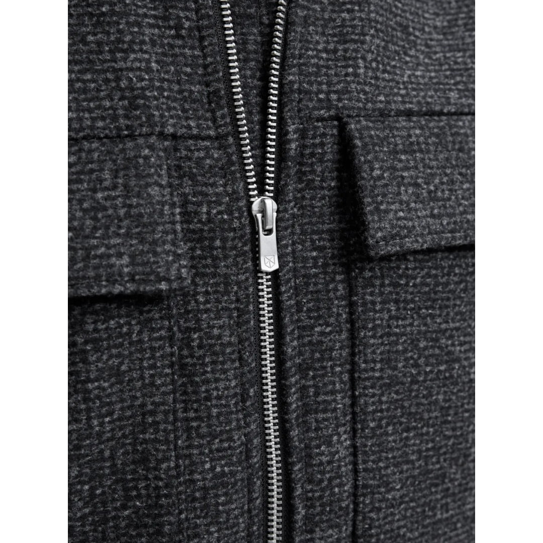 Veste Jack & Jones JPRCCRUSSEL Wool Blend Charcoal Gray
