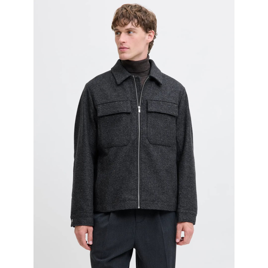 Veste Jack & Jones JPRCCRUSSEL Wool Blend Charcoal Gray