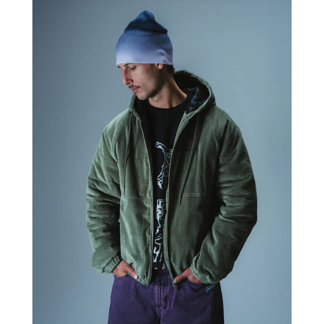 Veste Jacker Hood Corduroy Green - Insidshop.com
