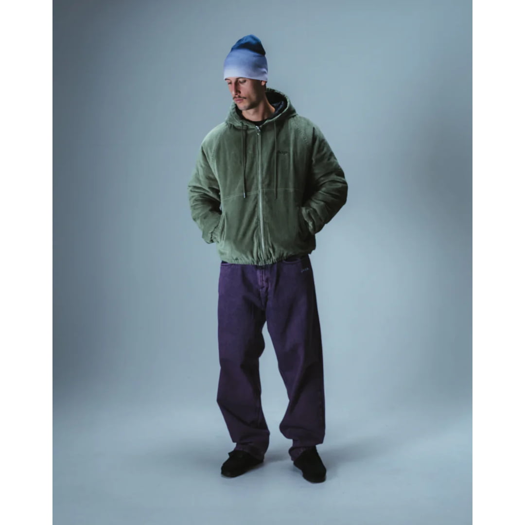 Veste Jacker Hood Corduroy Green - Insidshop.com