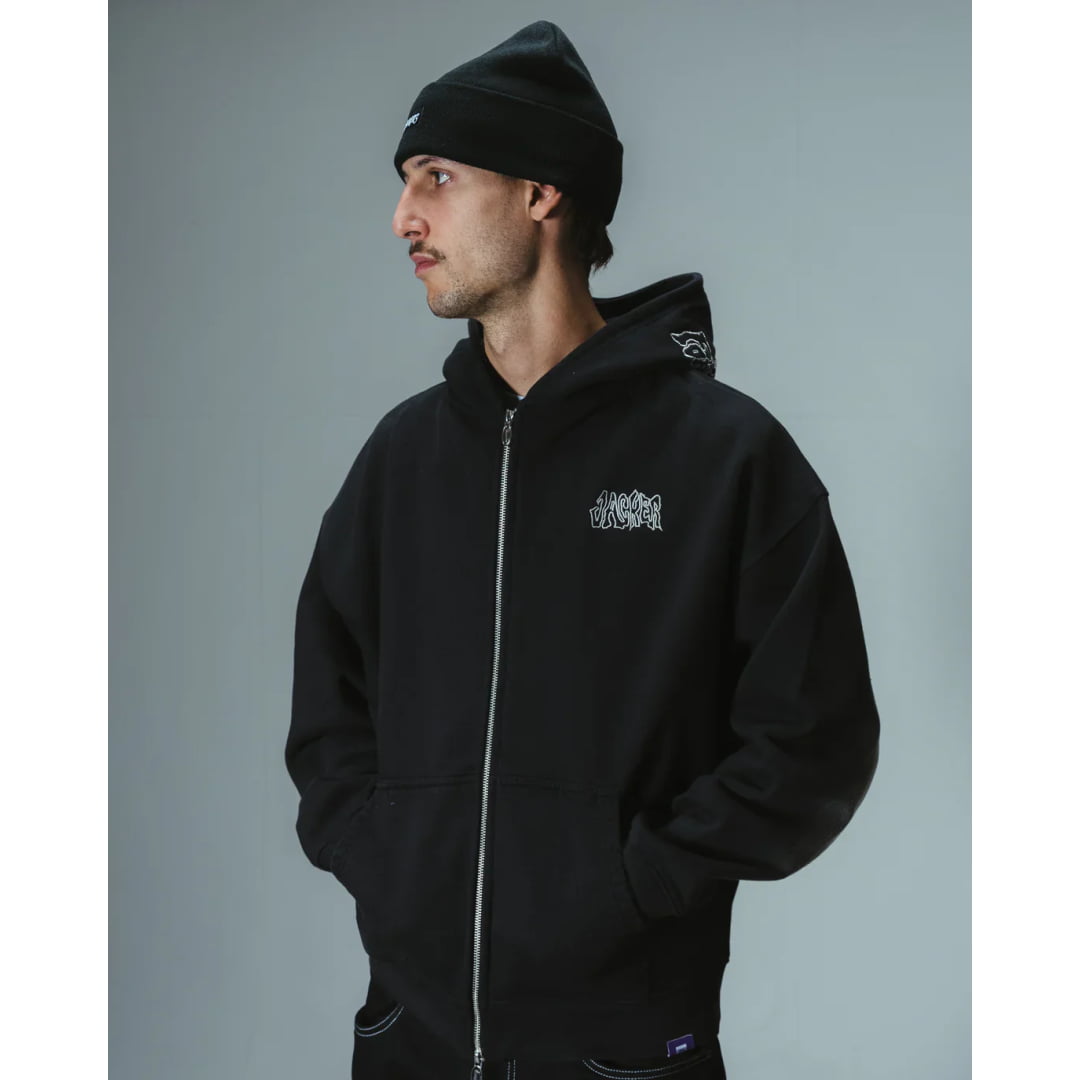 Veste Jacker Karen Hoodie Zip Black - Insidshop.com
