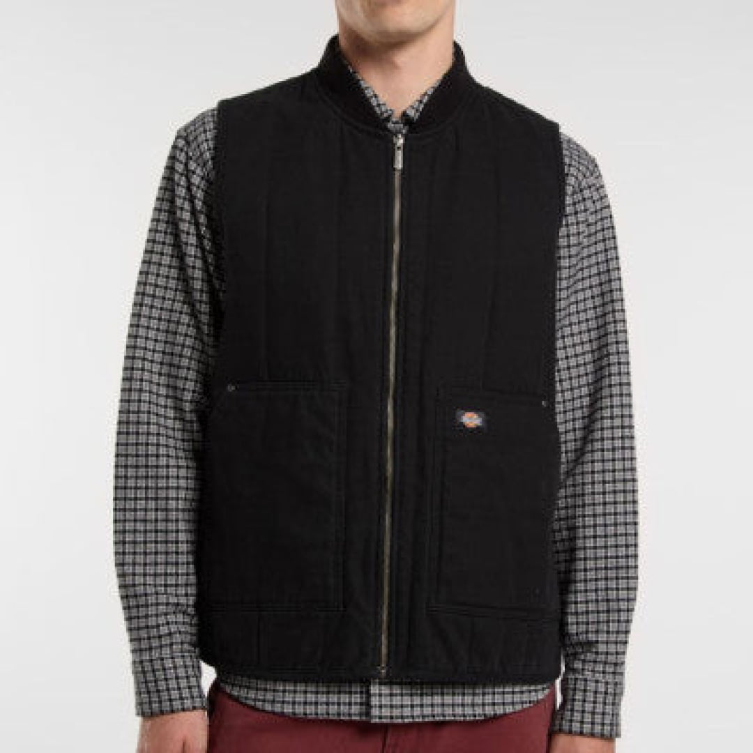 Veste Sans Manches Dickies Quilted Canvas Black