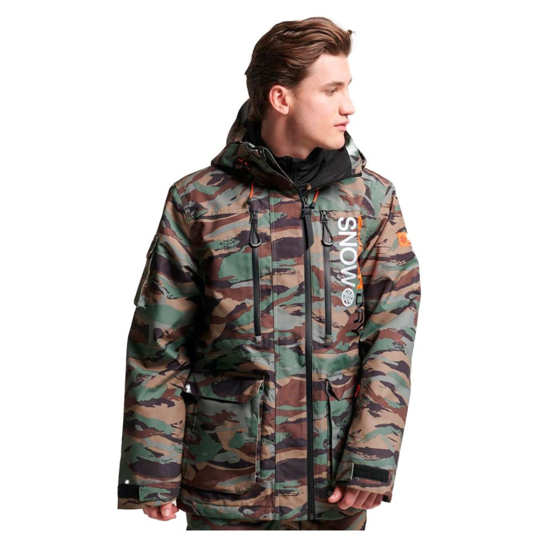 VESTE SUPERDRY VERT CAMOUFLAGE ULTIMATE RESCUE - Veste