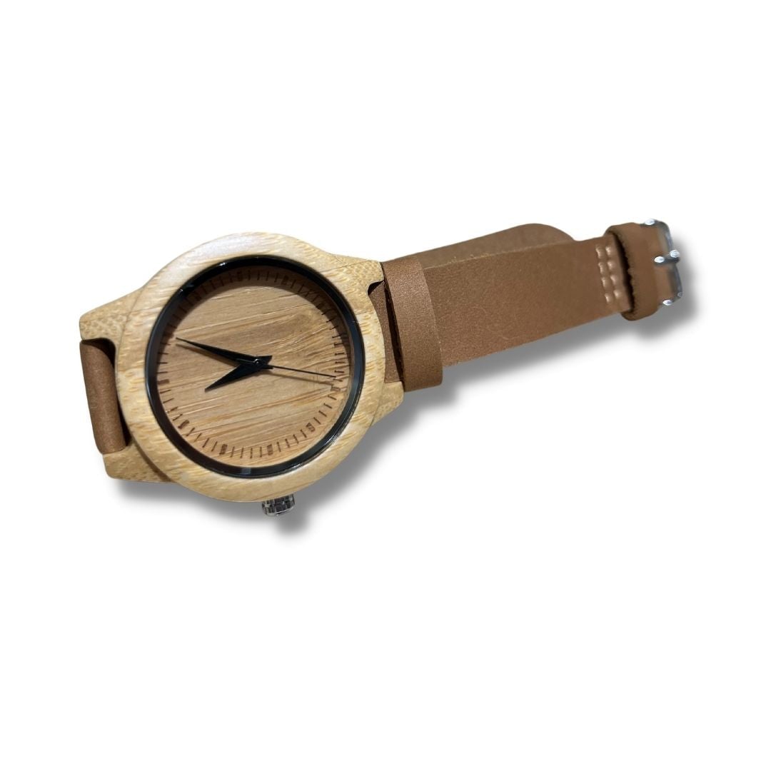 Montre Bois InsidShop Bracelet Cuir