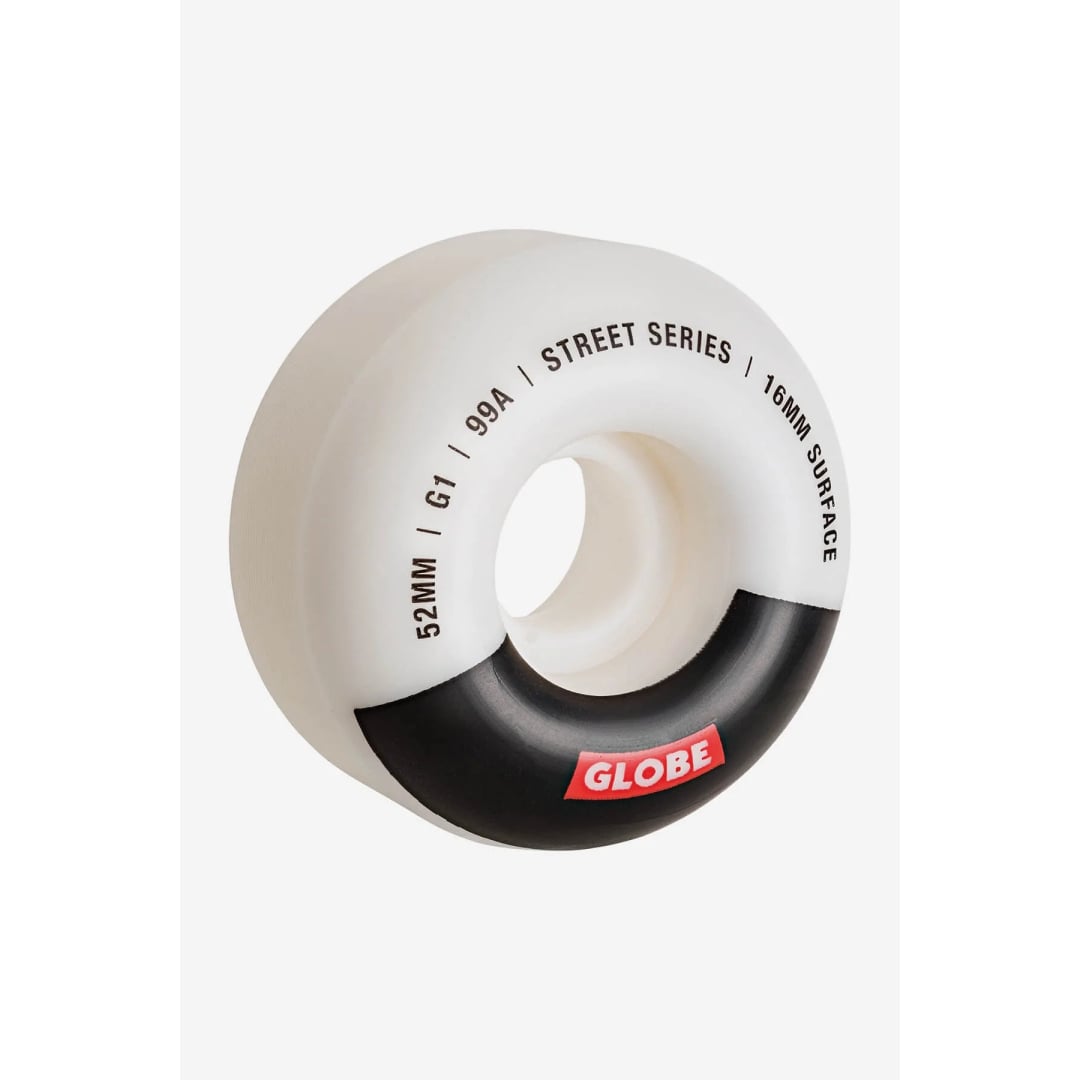 Roue Globe Skate G1 Black Bar - 52mm / White - INSIDSHOP.COM