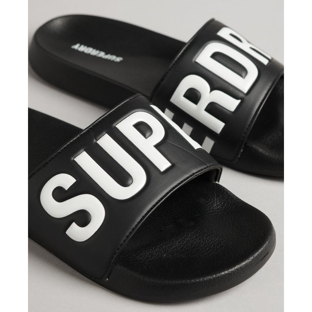 Slide Superdy Code Core Vegan Black/Optic - superdy code