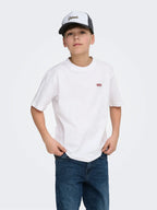 T-shirt Only & Sons OSJFRED Life RLX SS Label Bright White